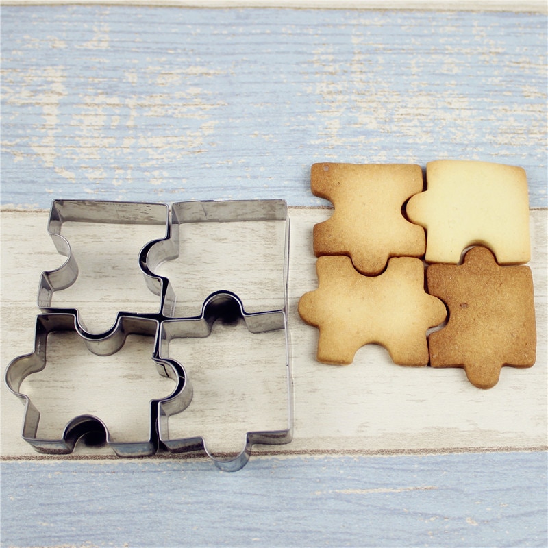 Puzzle Cookie Cutters Set (4pcs)