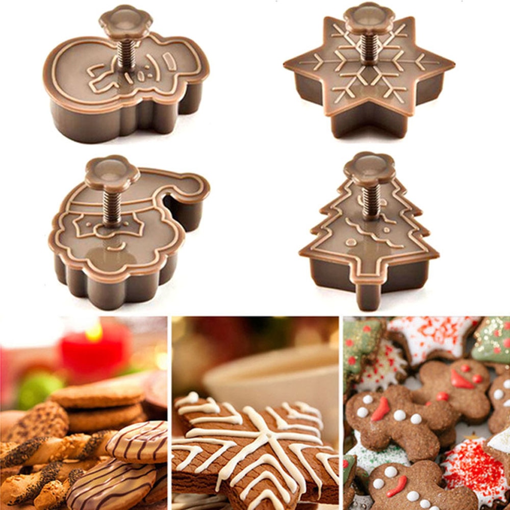 Holiday Cookie Cutters 4-Piece Set