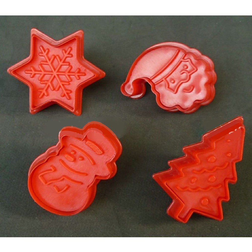 Holiday Cookie Cutters 4-Piece Set