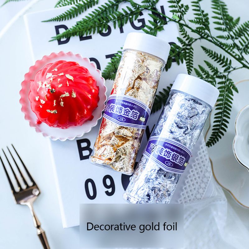 Edible Gold Flakes 24K Gold Cake Decoration