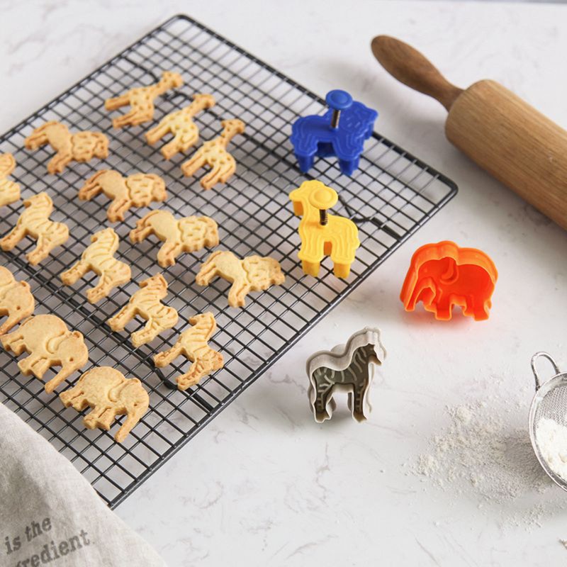 Animal Cookie Cutters Mold Set (4pcs)