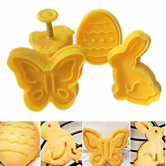 Cookie Cutter Set Plastic Molds (4pcs)