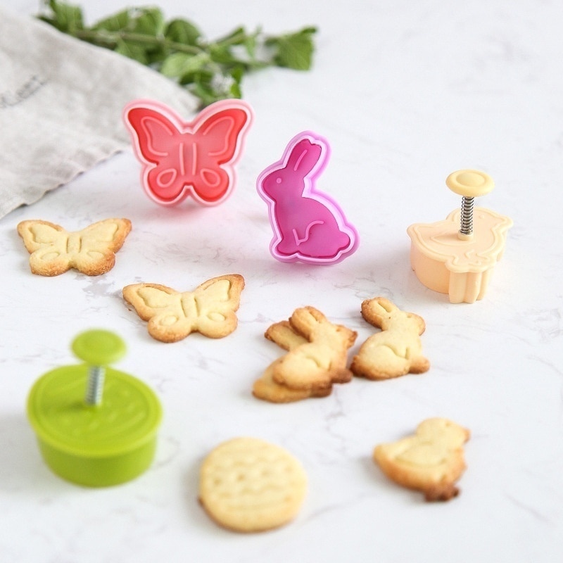 Cookie Cutter Set Plastic Molds (4pcs)