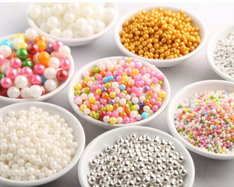 Edible Pearls Colorful Pastry Decoration