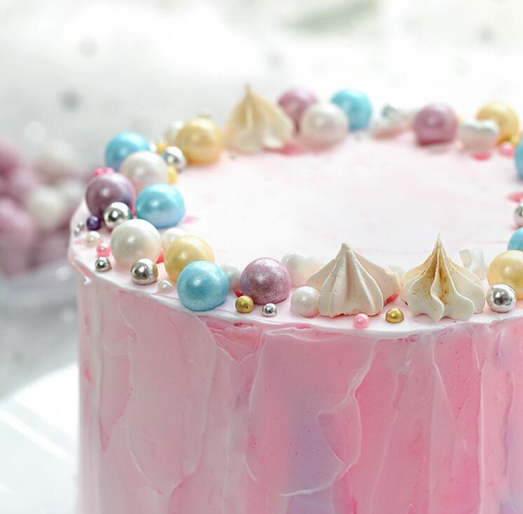 Edible Pearls Colorful Pastry Decoration