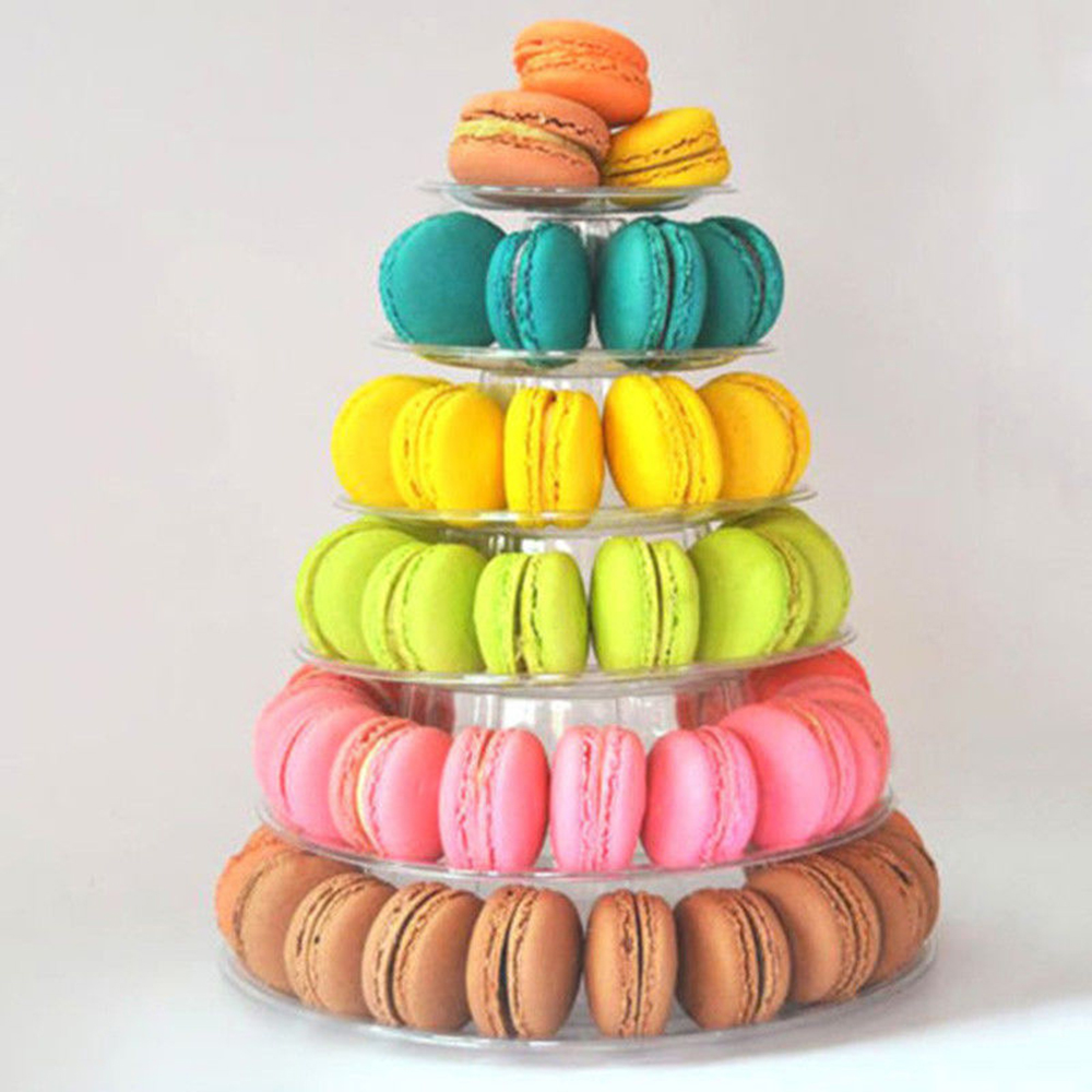 Macaron Stand 6-Tier Plastic Rack