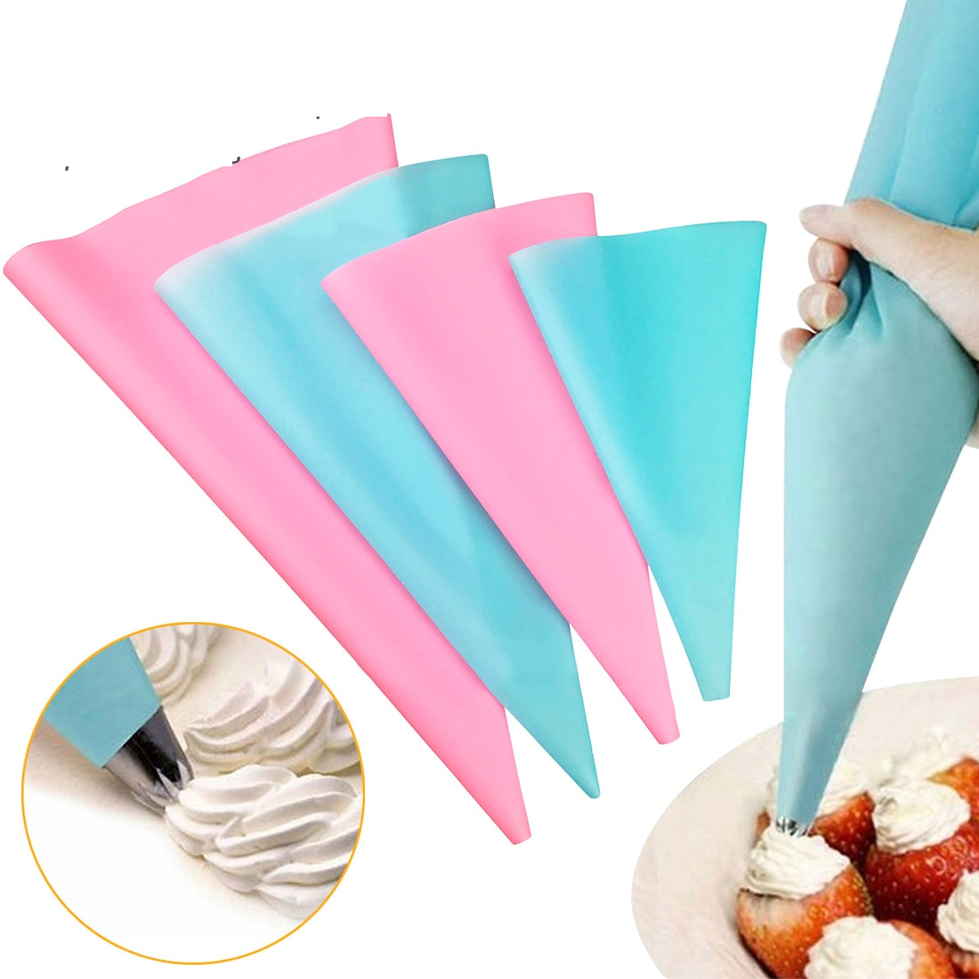 Frosting Bag Silicone Icing Piping Bag