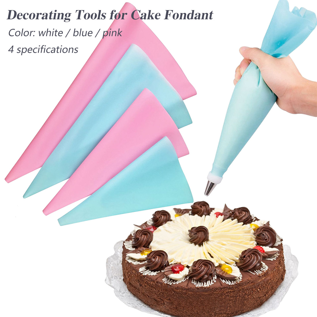 Frosting Bag Silicone Icing Piping Bag