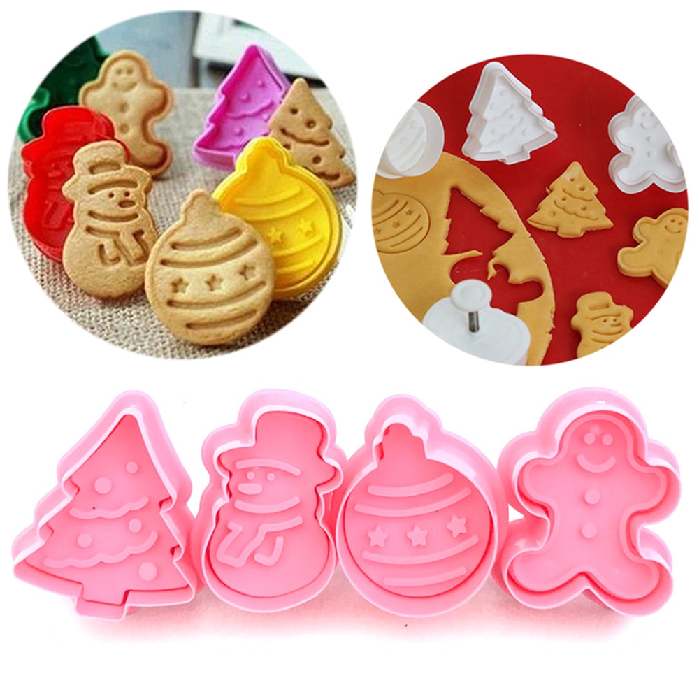 Christmas Cookie Cutter Baking 4Pcs Set