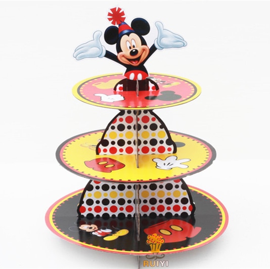 Cardboard Cupcake Stand Mickey Mouse Design