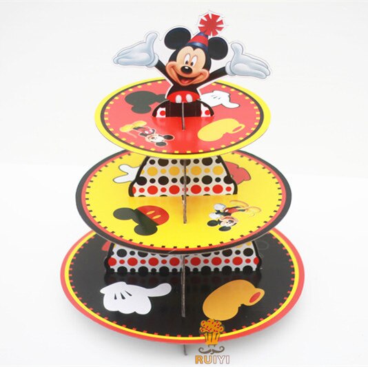 Cardboard Cupcake Stand Mickey Mouse Design