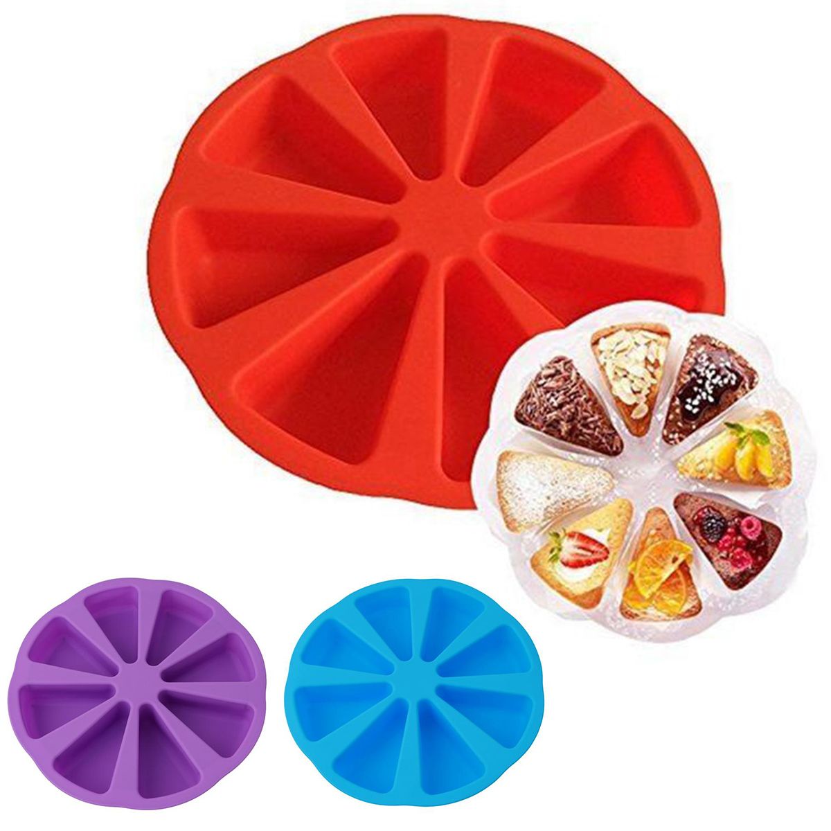 Silicone Baking Tray Cake Slice Mold