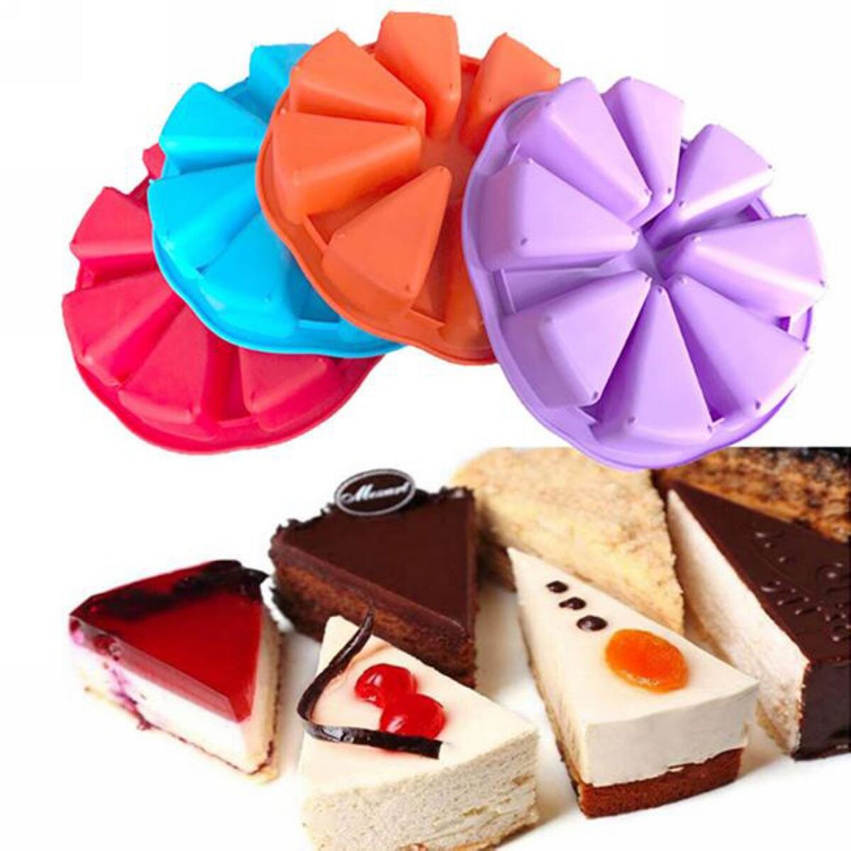 Silicone Baking Tray Cake Slice Mold