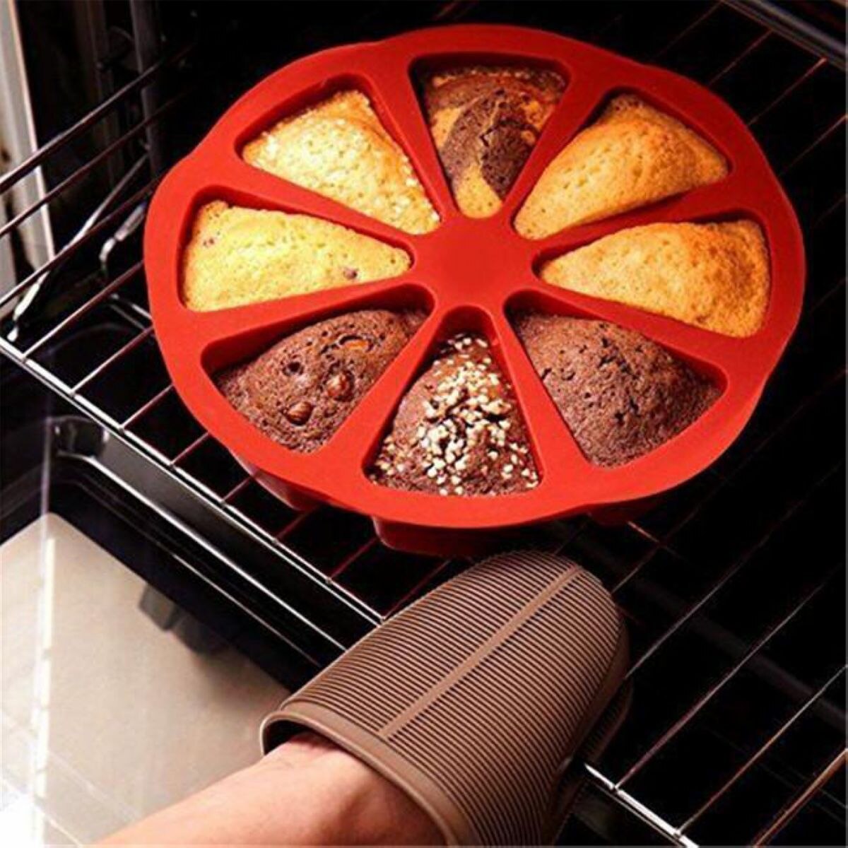 Silicone Baking Tray Cake Slice Mold