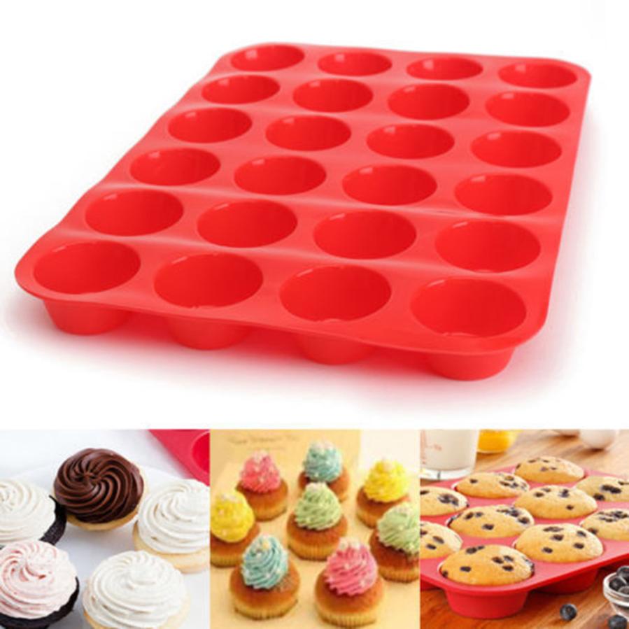 Cupcake Pan 24-Cavity Silicone Mold