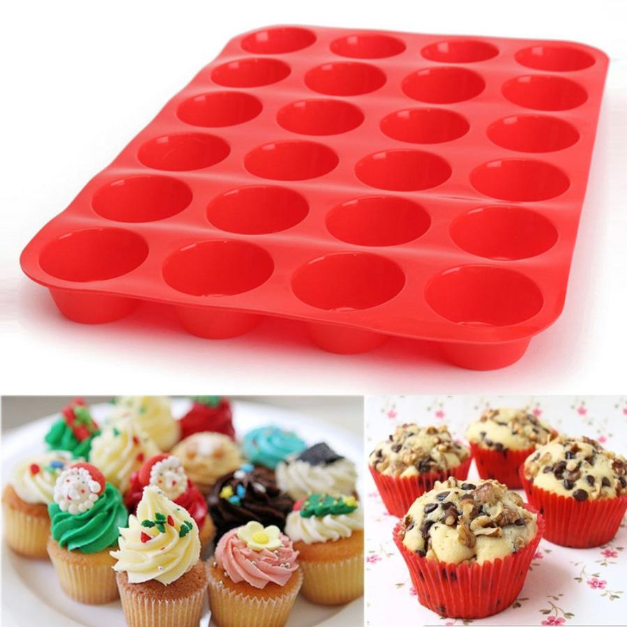 Cupcake Pan 24-Cavity Silicone Mold