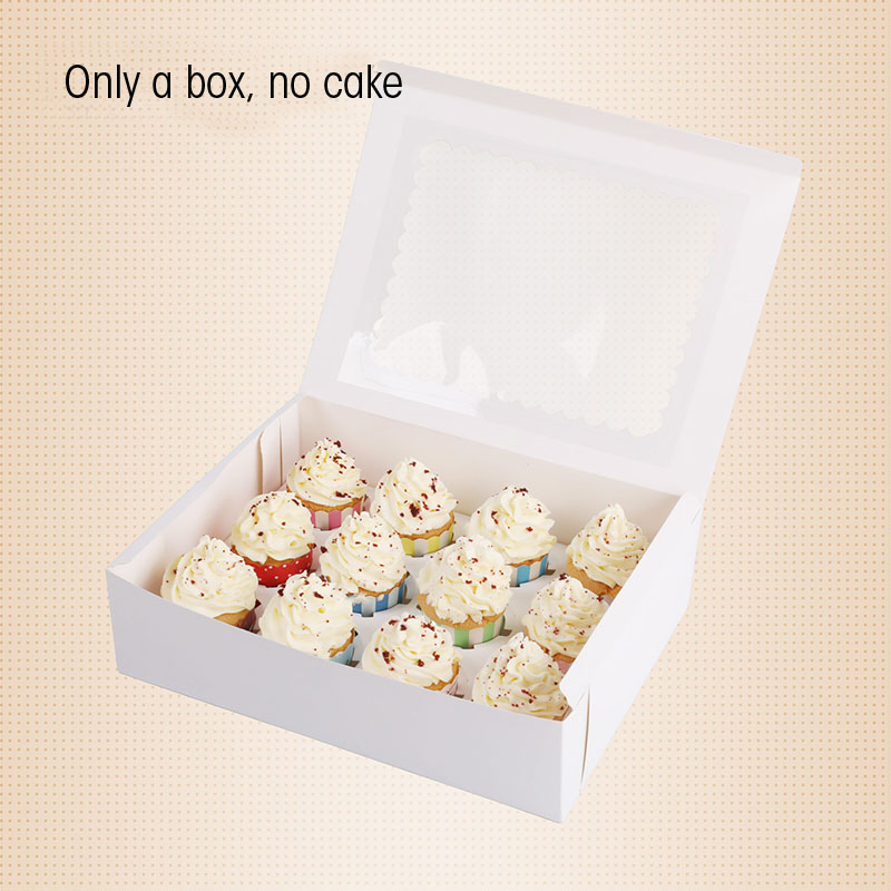 Cupcake Boxes 5pcs Kraft Storage