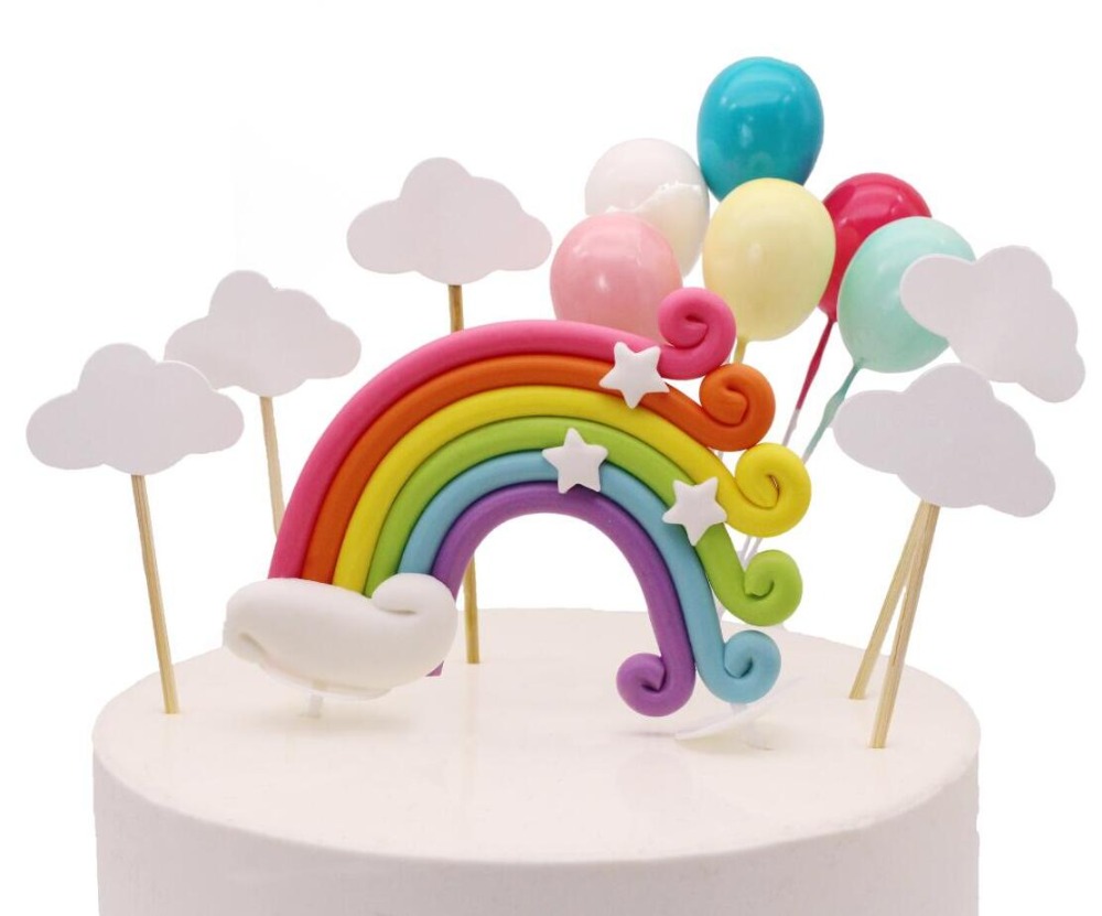 Cake Toppers Colorful Baking Decors