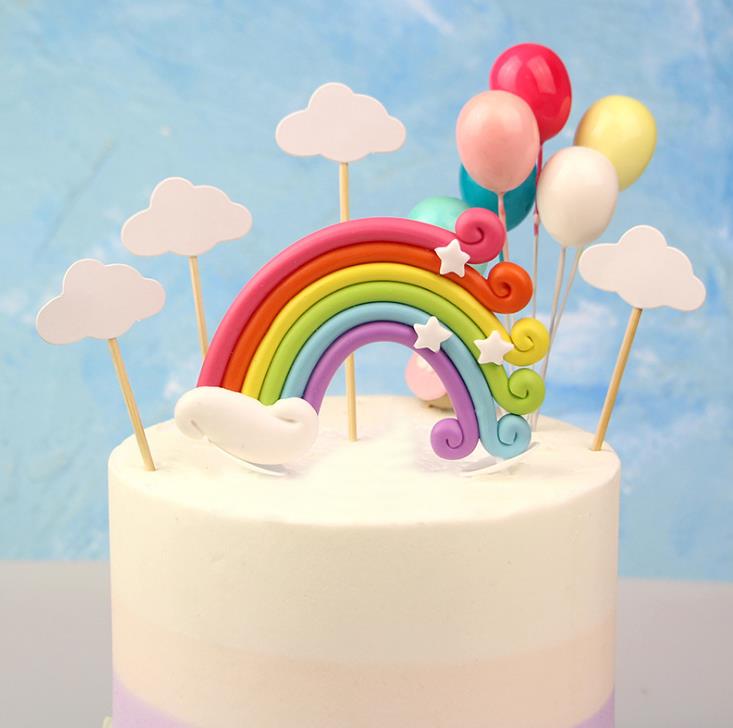 Cake Toppers Colorful Baking Decors