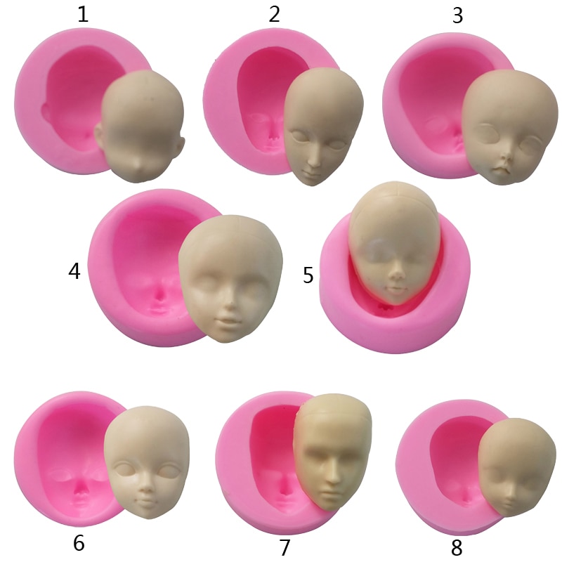 Baby Head Shape Silicone Mold