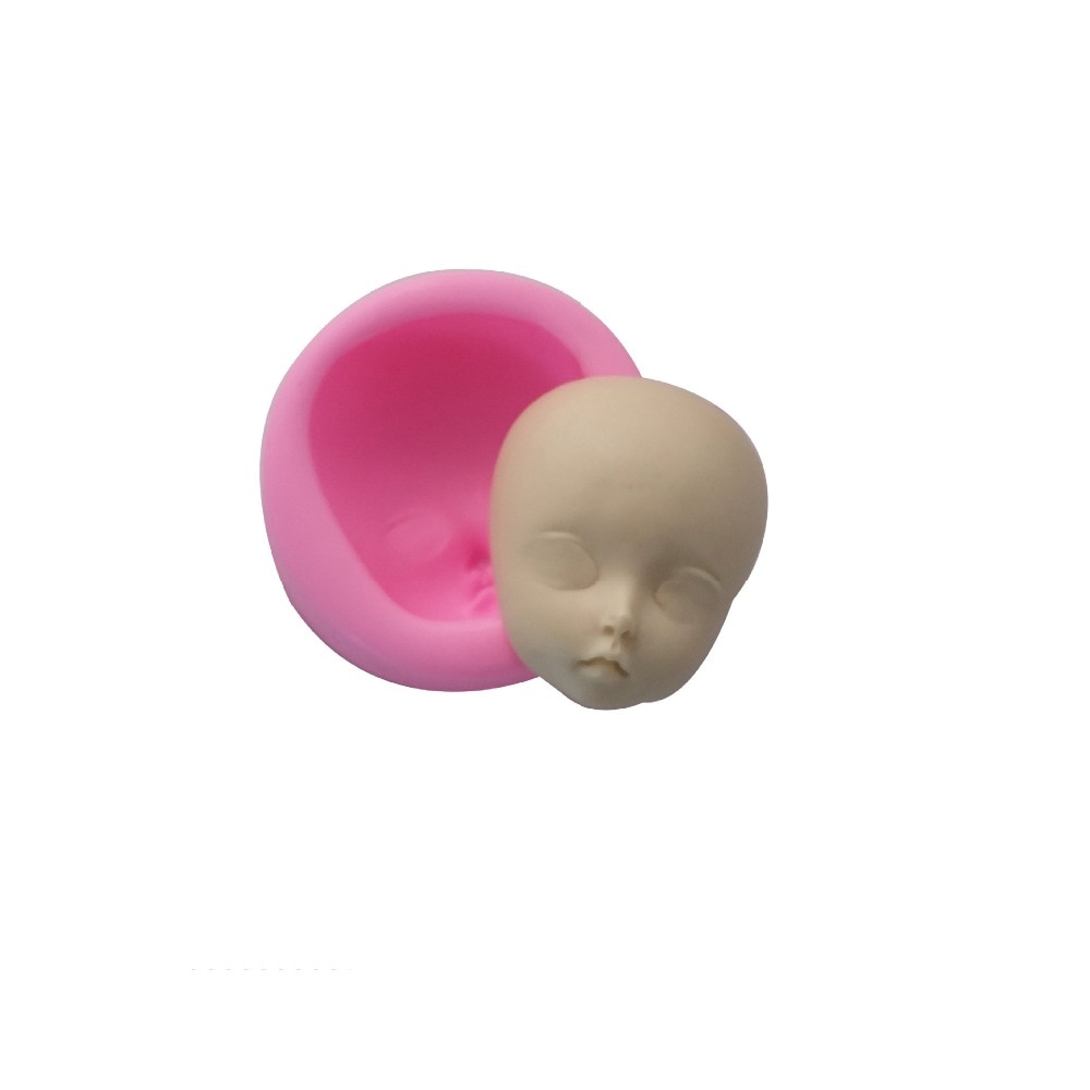 Baby Head Shape Silicone Mold