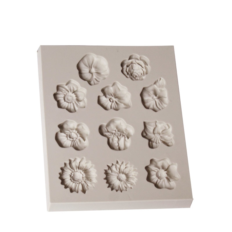 Candy Molds Silicone Flower Fondant