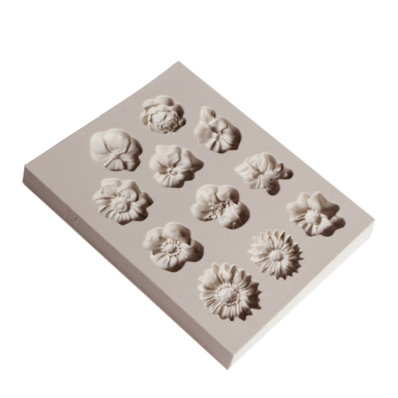 Candy Molds Silicone Flower Fondant