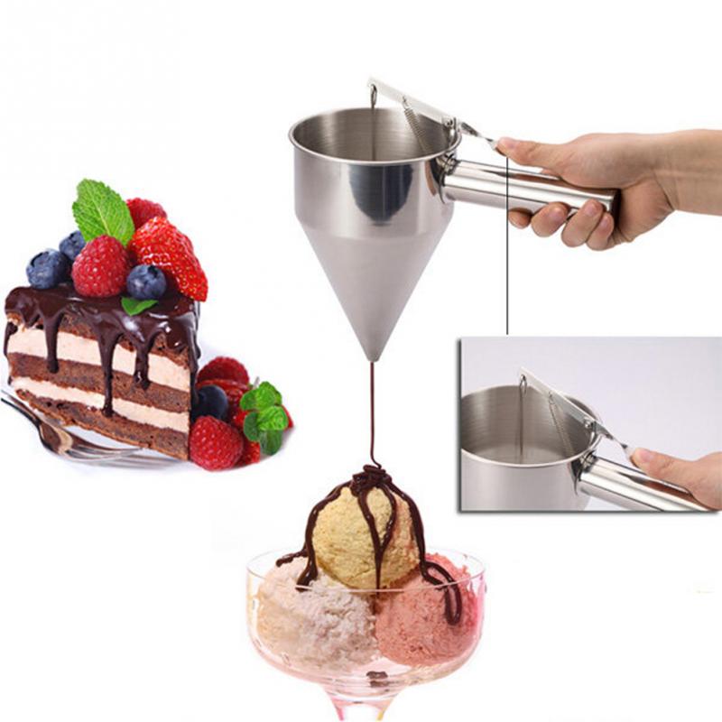 Stainless Steel Metal Funnel Cake Mix Maker Tool