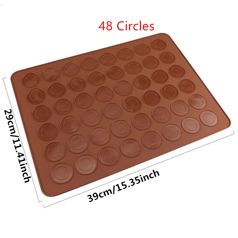 Silicone Macaron Mat & Squeeze Nozzle Tool Macaron Baking Sheet