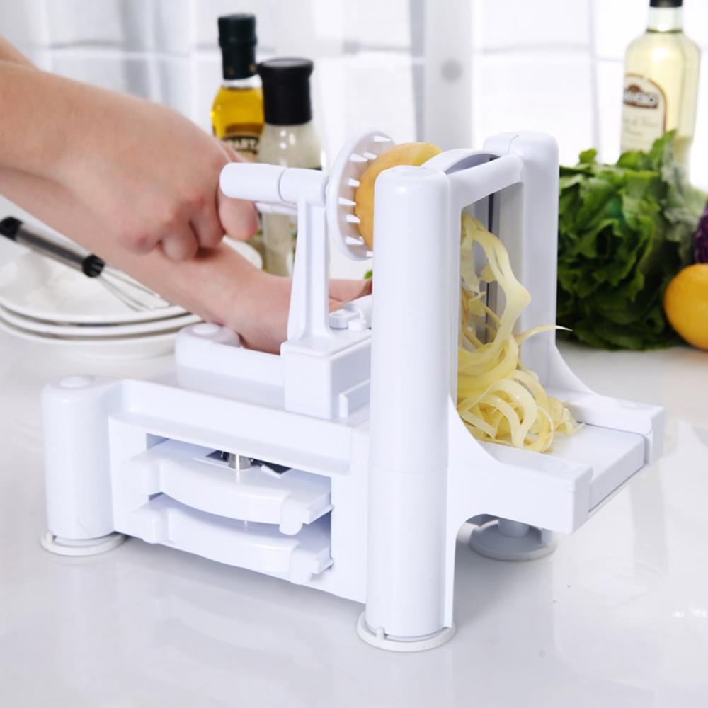 3 in 1 Tri-Blade Vegetable Slicer &#038; Spiralizer