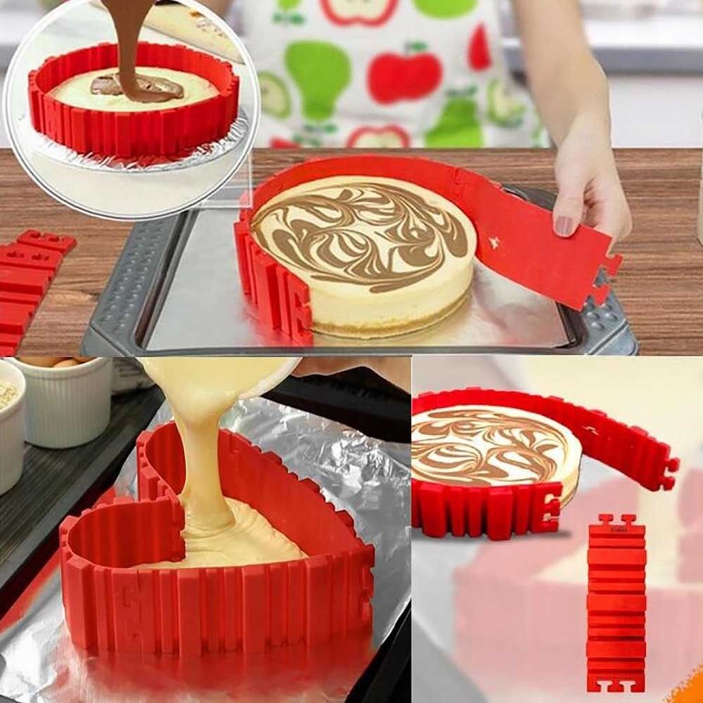 Flexible Silicone Cake Molds (Set of 4)