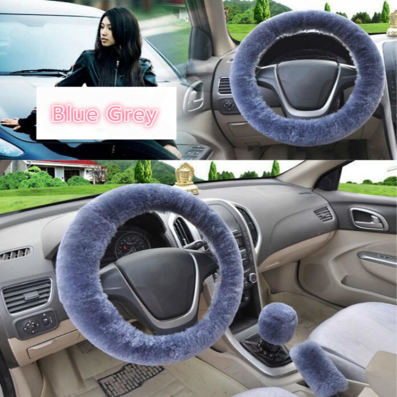 Fluffy Steering Wheel Cover Set