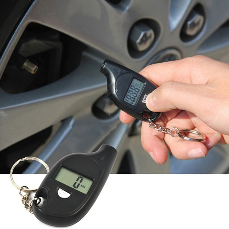 Digital Tire Gauge Pressure Tester Keychain