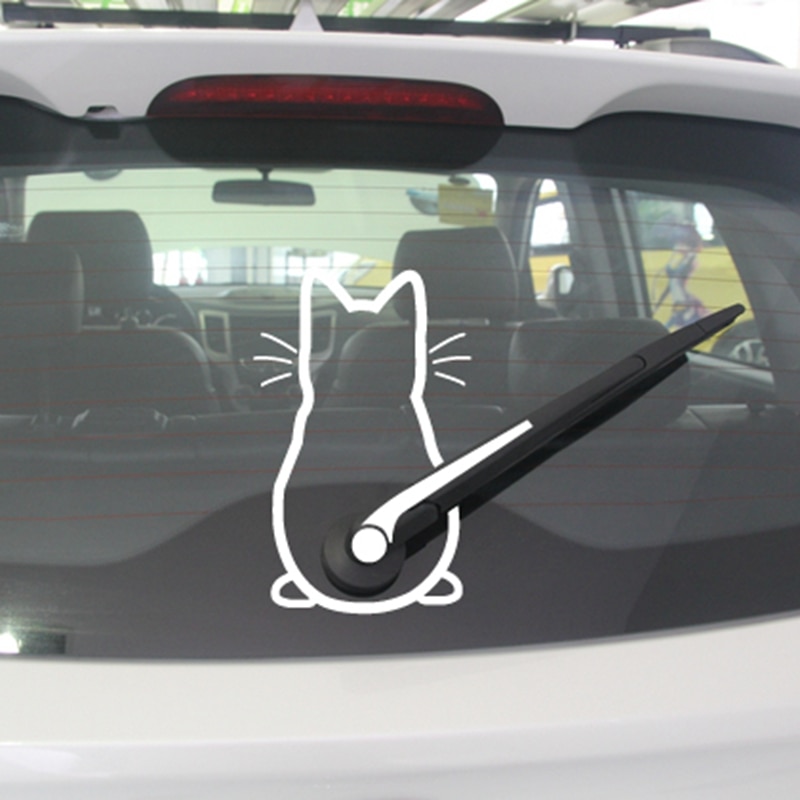 Funny Car Decal for Windshield Wiper
