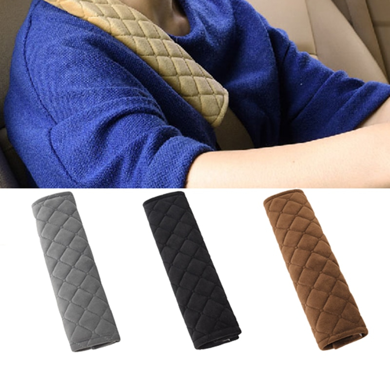 Seat Belt Shoulder Pad Plush Cover (2 pcs)
