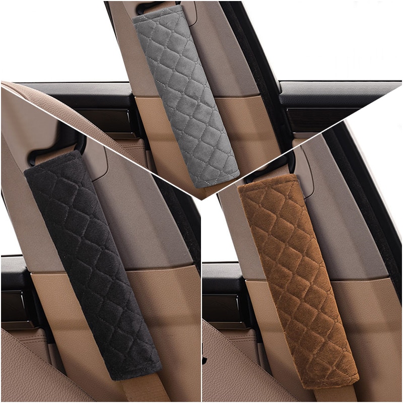 Seat Belt Shoulder Pad Plush Cover (2 pcs)