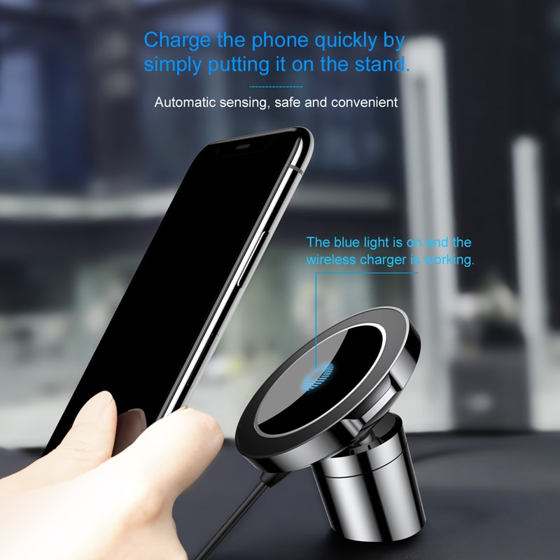 Magnetic Wireless Car Charger Device