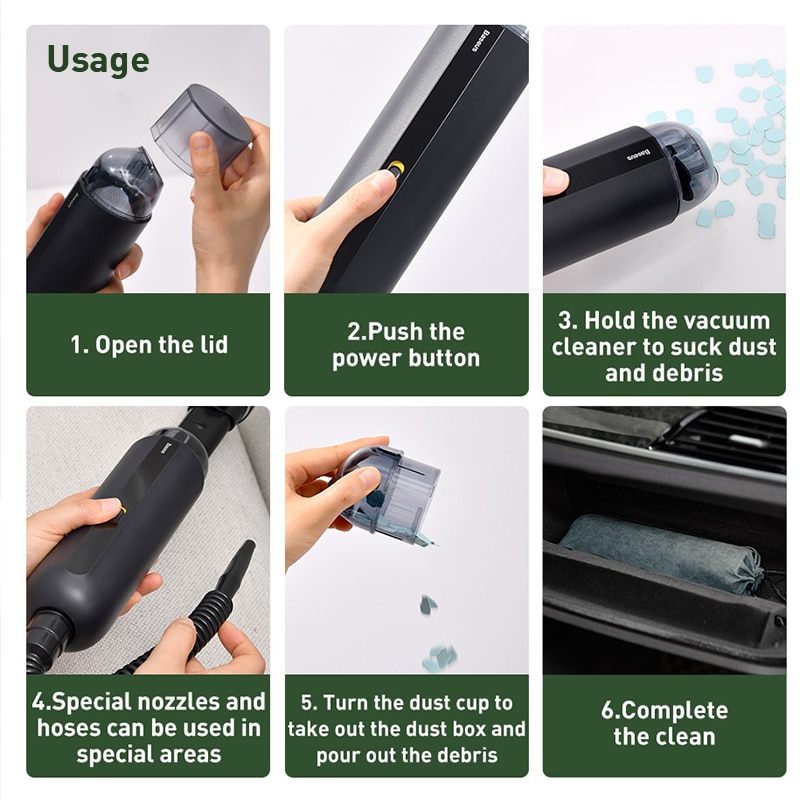 Handheld Car Vacuum Cordless Device
