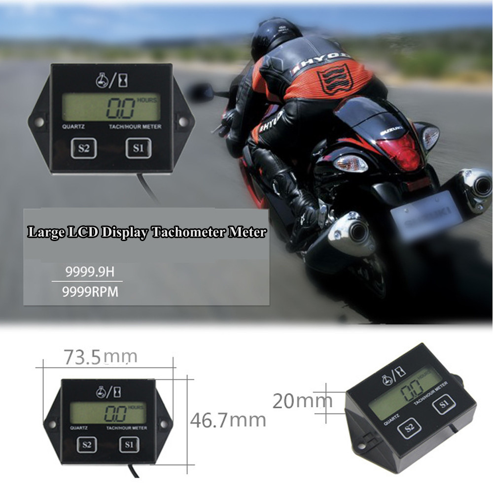 Tachometer Gauge With LCD Display