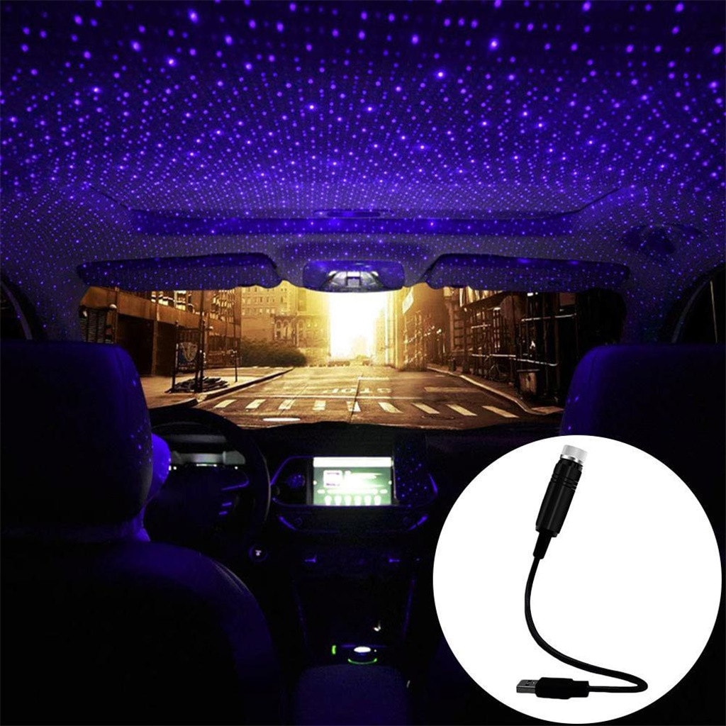 USB Night Light Car Star Projector