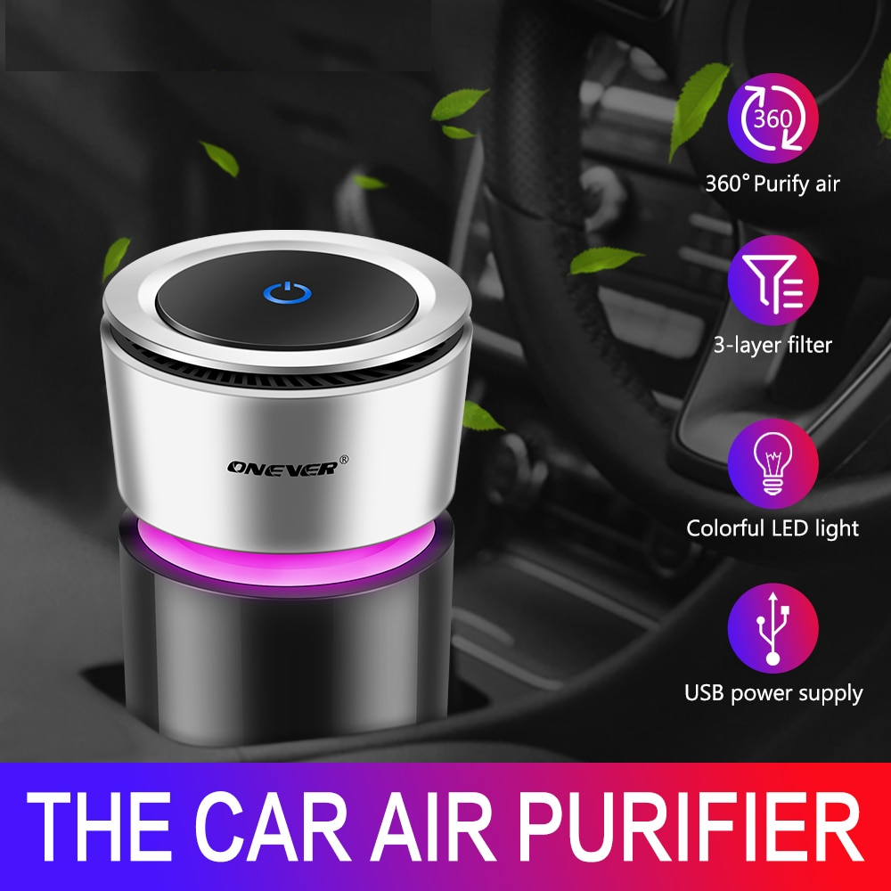 Car Air Cleaner Auto Ionizer Purifier