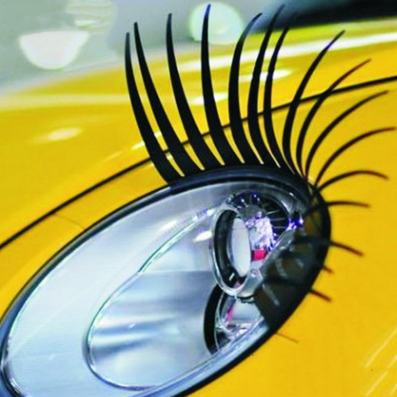 Headlight Eyelashes DIY Car Accessory (2PCS)
