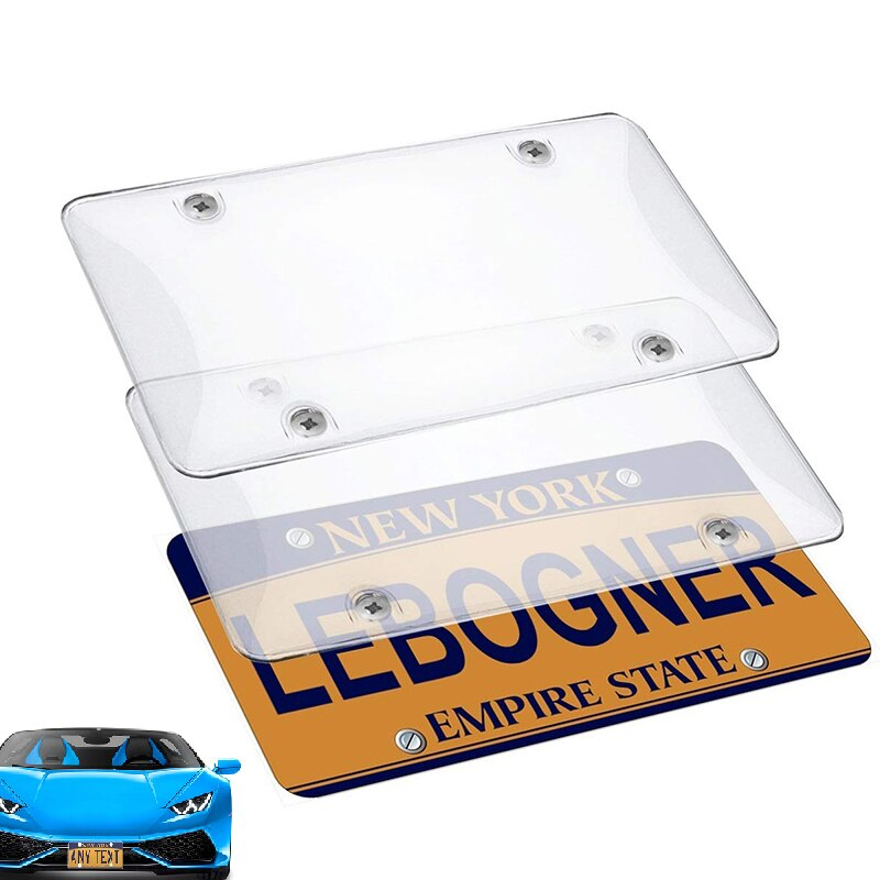 Number Plate Cover 2PC Plastic Set