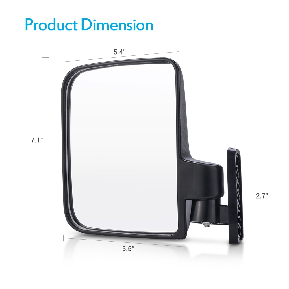 Golf Cart Mirrors Foldable Mirrors