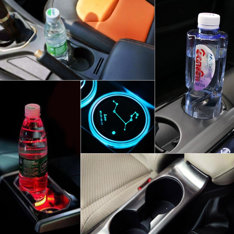 Car Cup Holder Coaster LED Pad