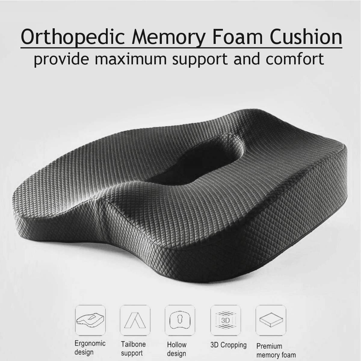 Orthopedic Seat Cushion Memory Foam