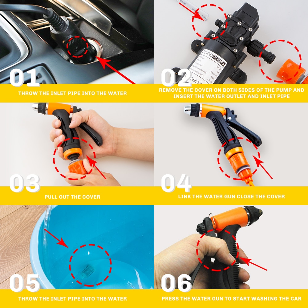 Car Wash Pressure Pump Cleaning Device