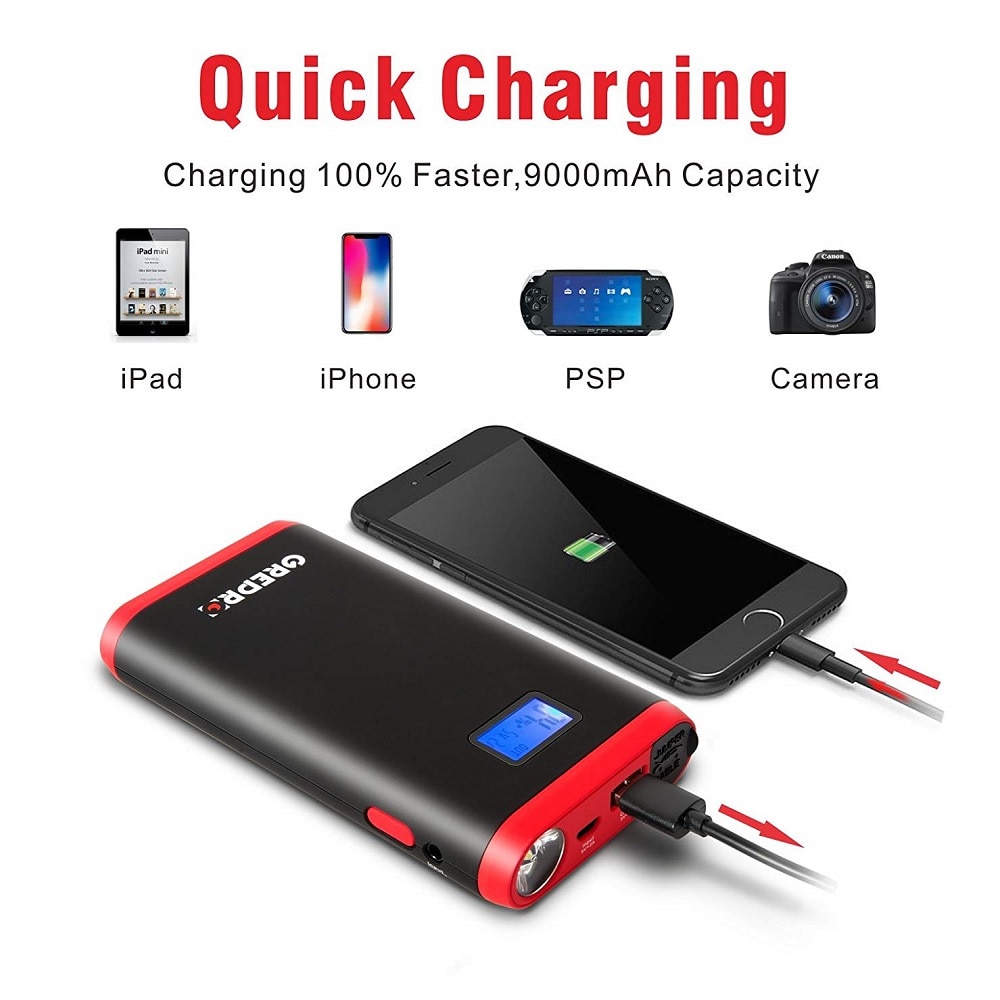 Portable Battery Jumper Car Jump Starter