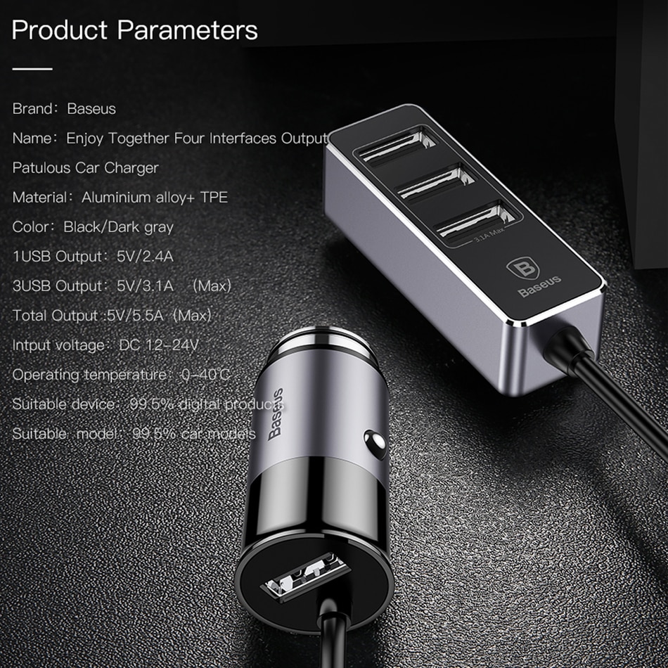 Car Charger Adapter USB Charge Port