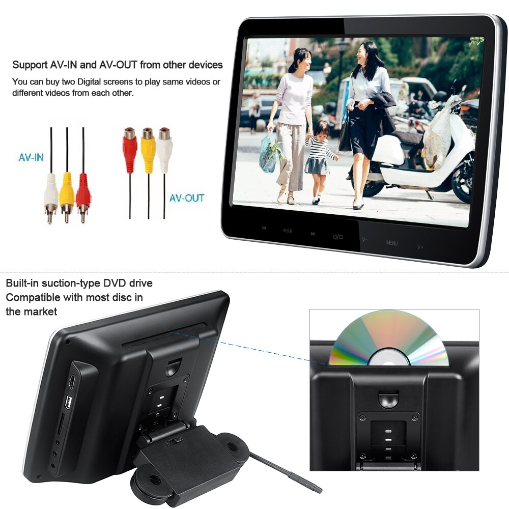 Portable DVD Player Touch Screen Monitor